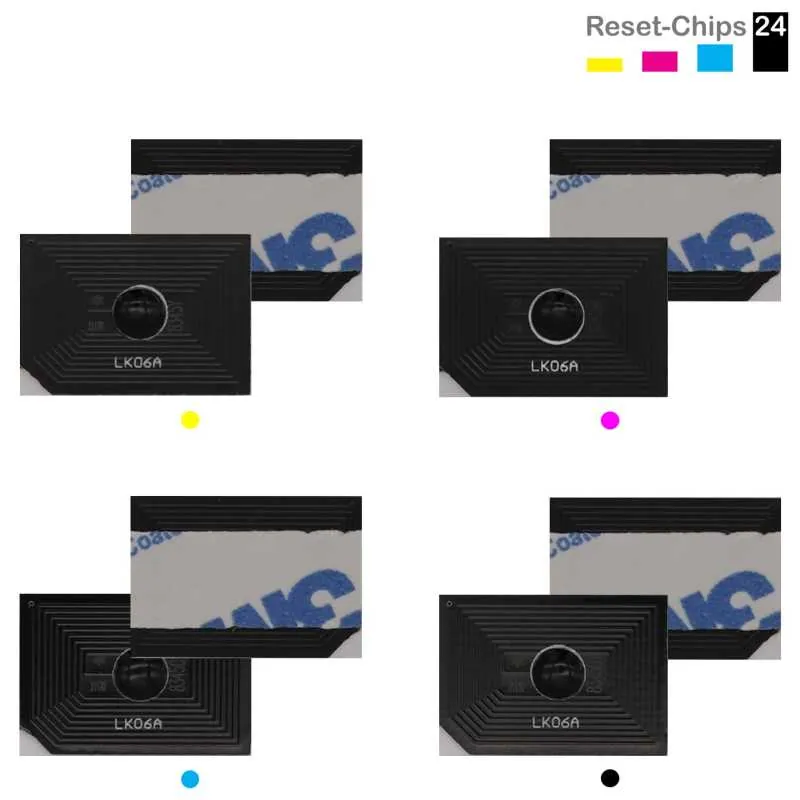4x Toner Reset Chip Y/M/C/K für Kyocera TASKalfa 2553ci