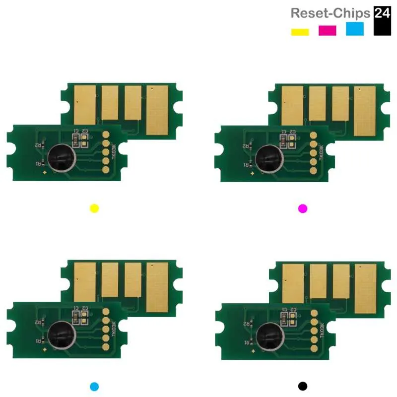 4x Toner Reset Chip Y/M/C/K für Kyocera ECOSYS M 6035 6535 ECOSYS P 6035