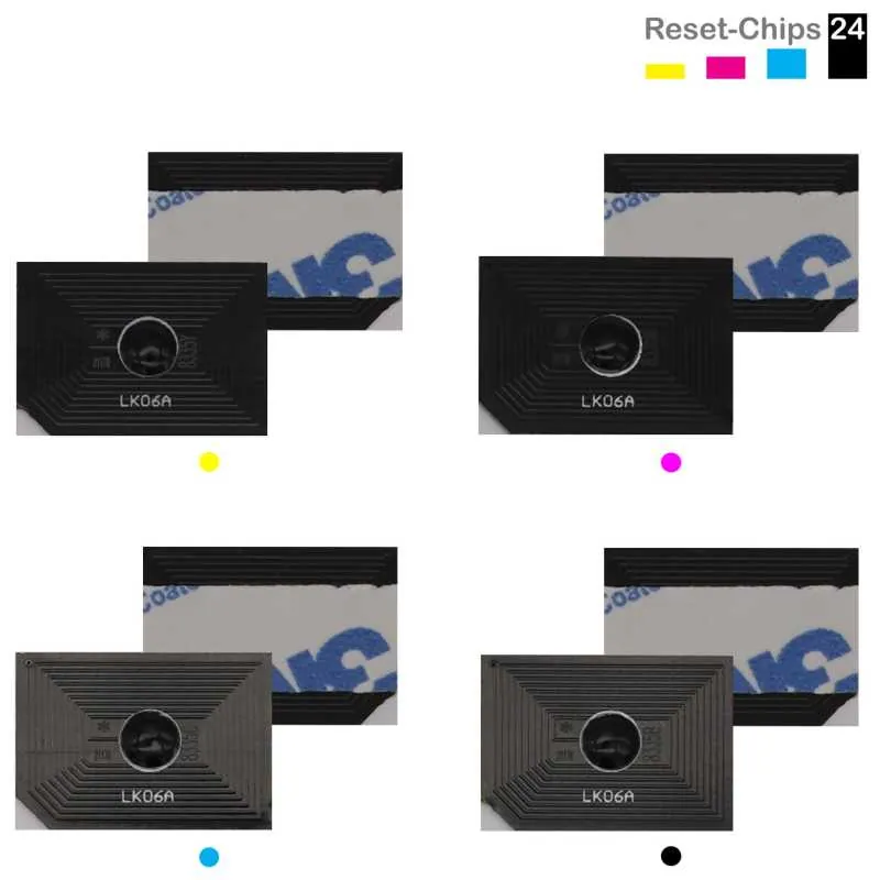4x Toner Reset Chip Y/M/C/K für Kyocera TASKalfa 3253ci