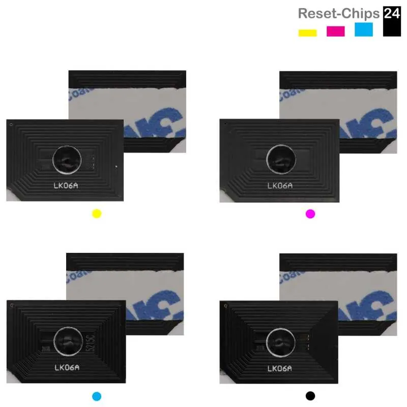 4x Toner Reset Chip Y/M/C/K für Copystar CS 406ci Kyocera TASKalfa 406ci