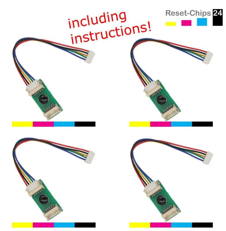 4x Entwickler Reset Chip Y/M/C/K für DEVELOP ineo+ 360 364 454 554 DV512