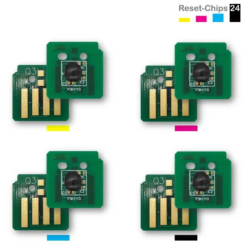 4x Toner Reset Chip Y/M/C/K für Xerox VersaLink C7025 106R03733..36 metered