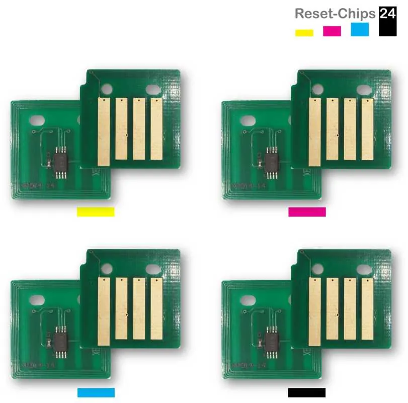 4x Toner Reset Chip Y/M/C/K für Xerox AltaLink C8055 006R01701 ..04 Ost Europa