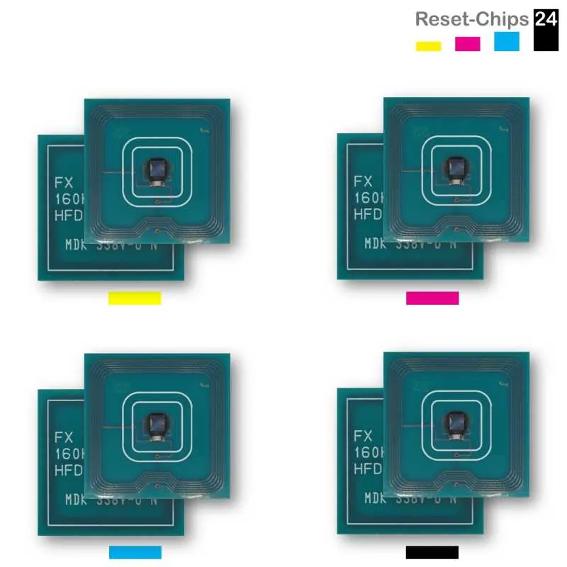 4x Toner Reset Chip Y/M/C/K für Xerox WorkCentre 7242 006R01270 ..73 Ost Europa