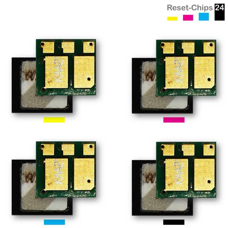 4x Toner Reset Chip Y/M/C/K für HP Color LaserJet Managed E45028 415X