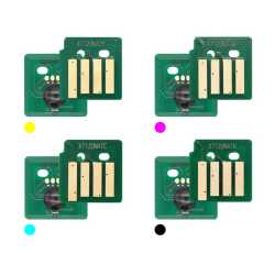 4x Toner Chip Y/M/C/K passt für Xerox WorkCentre 7120 7125 7220 006R01457 ..60