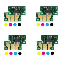 4x Toner Chip Y/M/C/K passt für Epson Aculaser C1600 Aculaser CX 16