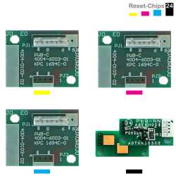 4x Trommel Reset Chip Y/M/C/K für Konica Minolta Bizhub 654 754 C654 C754