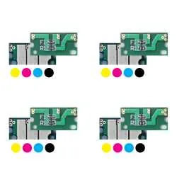 4x Toner Reset Chip Y/M/C/K für Konica Minolta Bizhub C3350 C3850