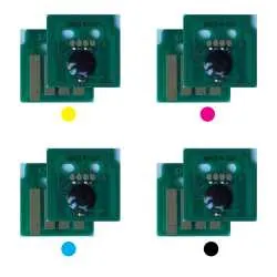 4x Toner Reset Chip Y/M/C/K für Xerox Phaser 7100 106R02606 ..608 + ..612 Ost Europa