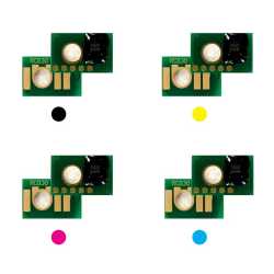 4x Toner Chip Y/M/C/K passt für Lanier SP C830 C831 RICOH Aficio SP C830 C831