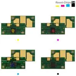 4x Toner Reset Chip Y/M/C/K für Konica Minolta Magicolor 5440 5450