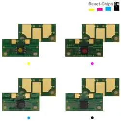 4x Toner Reset Chip Y/M/C/K für Konica Minolta Magicolor 7450