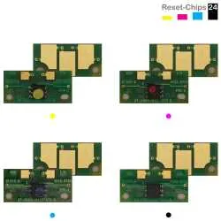4x Trommel Reset Chip Y/M/C/K für Konica Minolta Magicolor 7450