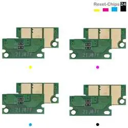 4x Toner Chip Y/M/C/K passt für Olivetti D-Color MF3303 MF4003 (B1336 .. 39)
