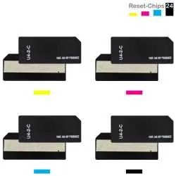 4x Trommel Reset Chip Y/M/C/K für HP Color LaserJet 9500 (822A)