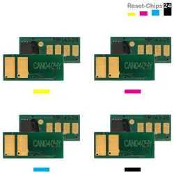 4x Toner Reset Chip Y/M/C/K für Canon i-SENSYS LBP712 (040H)