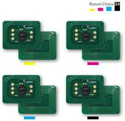 4x Toner Reset Chip Y/M/C/K für OKI C831 C841 44844505 ..508