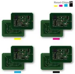 4x Toner Reset Chip Y/M/C/K für OKI C8600 C8800 43487709 ..712