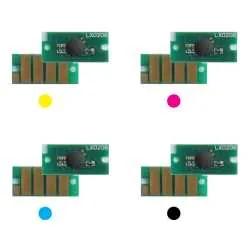 4x Toner Reset Chip Y/M/C/K für Xerox Phaser 6600 106R02249..52 Ost Europa