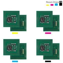 4x Toner Reset Chip Y/M/C/K für Xerox DocuColor 5000 006R01251..54 Ost Europa