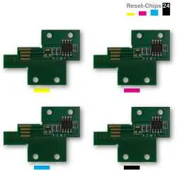 4x Toner Reset Chip Y/M/C/K für Xerox Phaser 6130 106R01282..85 Ost Europa