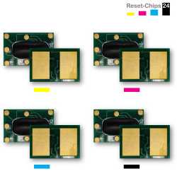 4x Toner Chip Y/M/C/K passt für OKI C650 9006127 ..30